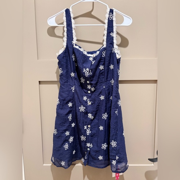 Cider Square Neck Floral Mini Dress - Picture 2 of 4